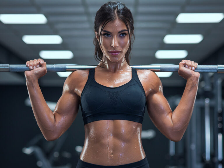 Progressive Overload - woman holding barbell